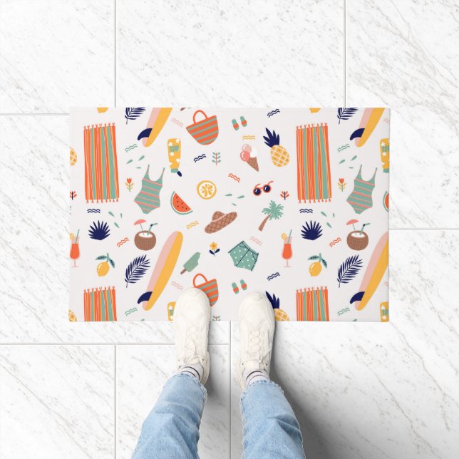 Paillasson Sunny Beach Fun Motif (Intérieur)