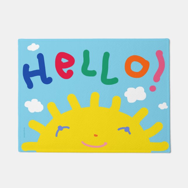 Paillasson Sunny Hello Doormat (Devant)
