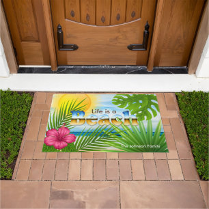 Paillasson Sunrise Life est un Beach Tropical Design