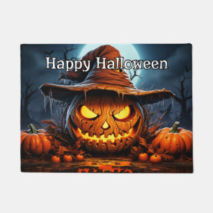 Paillasson Super Nefarious Happy Citrouille d'Halloween
