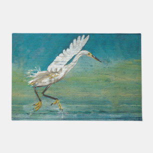 Paillasson Superbe peinture Egret Shorebird