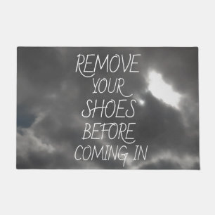 Paillasson SUPPRIMEZ VOS CHAUSSURES AVANT DE VENIR DANS LE Nu