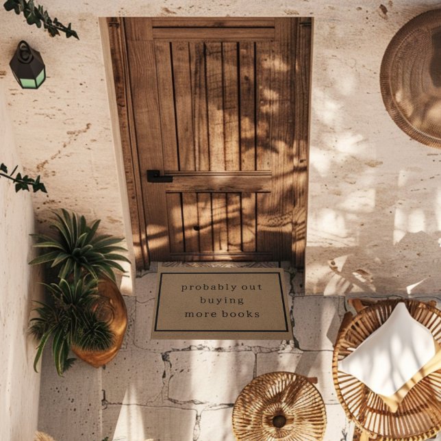 Paillasson Sûrement Acheter Plus De Livres Drôle Personnalisé (Créateur téléchargé)