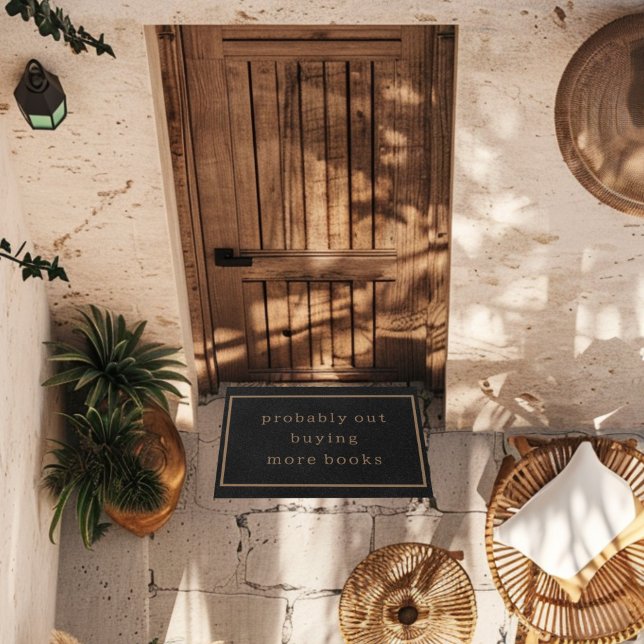 Paillasson Sûrement Acheter Plus De Livres Drôle Personnalisé (Créateur téléchargé)