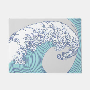 Paillasson Surf asiatique japonais Vague Art Ocean Art
