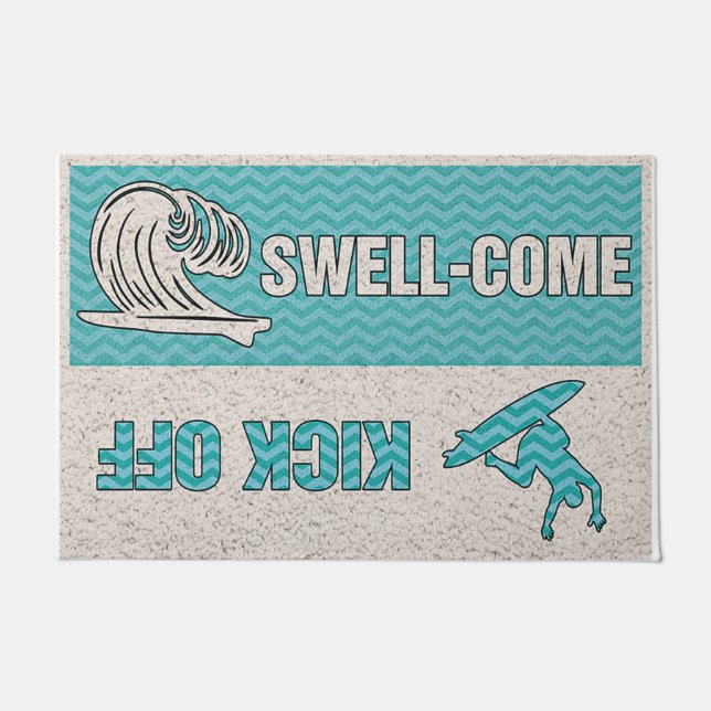 Paillasson Swell Come Kick Off Mat, Fuuny Beach House Décor (Devant)