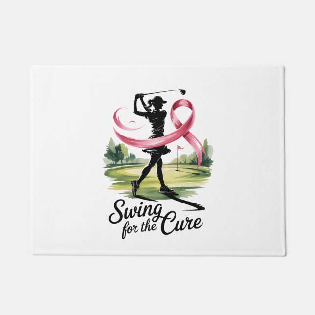 Paillasson Swing for the Cure Golf Breast Cancer (Devant)