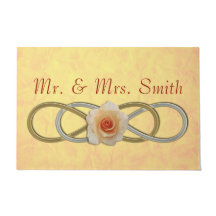 Symbole Double Infinité - or Rose argent