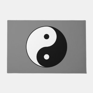 Paillasson SYMBOLE YIN ET Yang (Taijitu taoïste chinois)