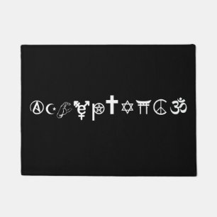 Paillasson Symboles d'acceptation sombres porte Mat