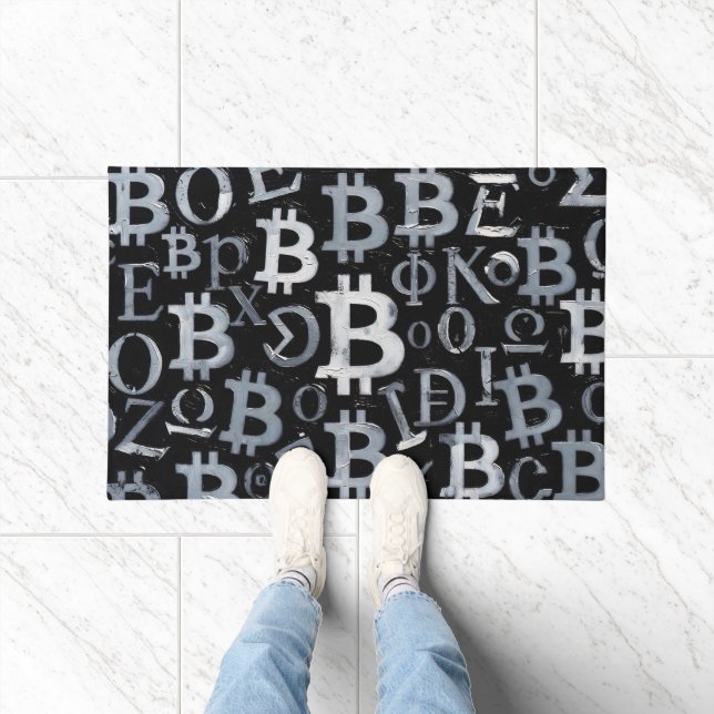 Paillasson Symboles de Bitcoin (Style : 1) (Intérieur)