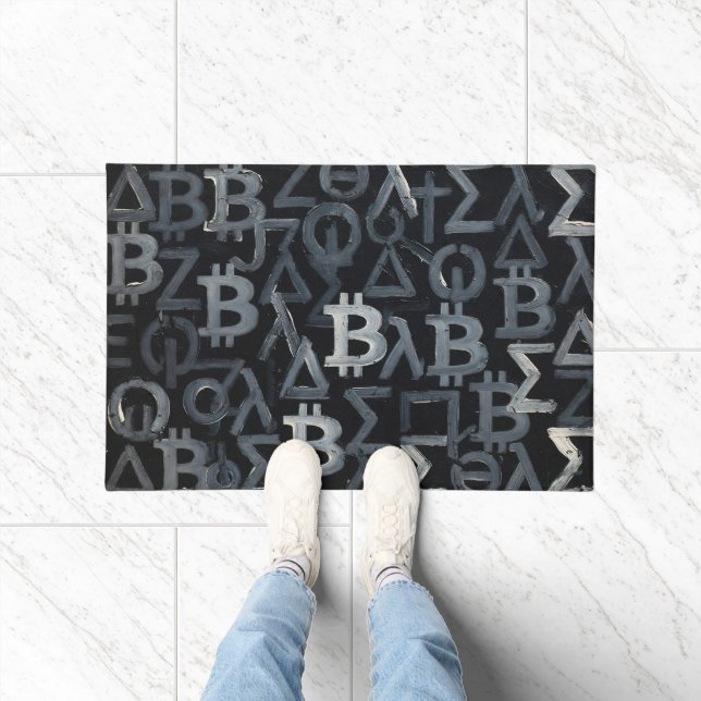 Paillasson Symboles de Bitcoin (Style : 12) (Intérieur)