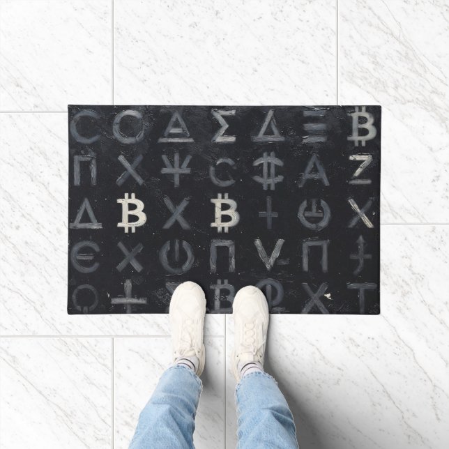 Paillasson Symboles de Bitcoin (Style : 13) (Intérieur)