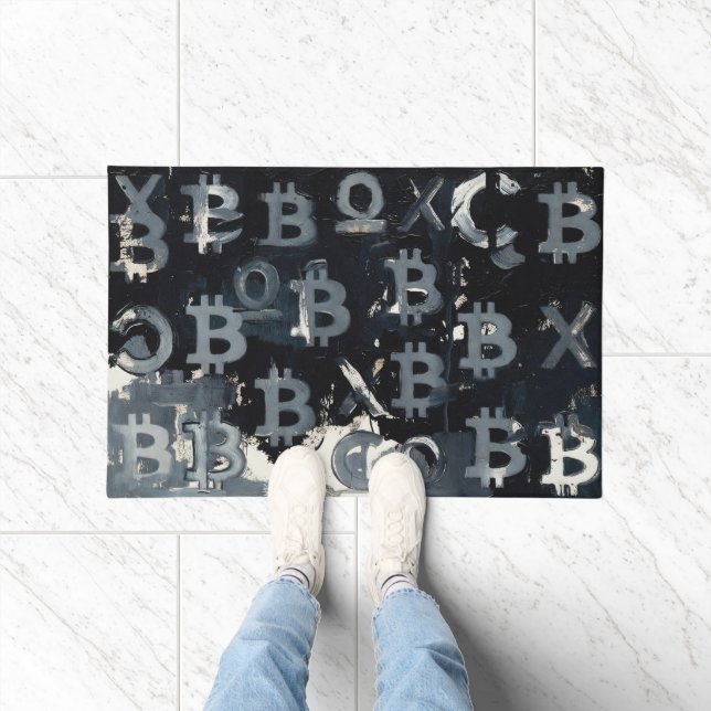 Paillasson Symboles de Bitcoin (Style : 15) (Intérieur)