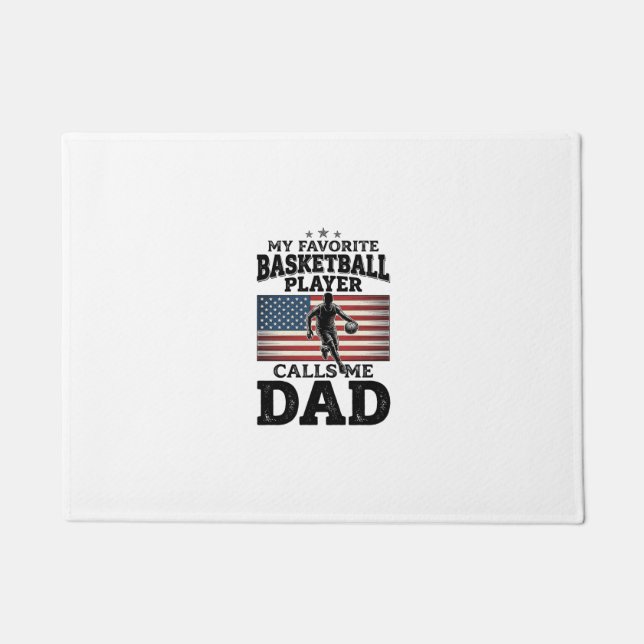 Paillasson T-Shirt à gravure vintage patriotique pour papa de (Devant)