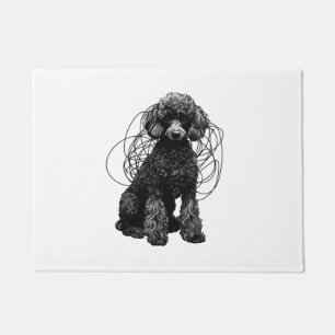 Paillasson T-shirt Black Poodle Premium