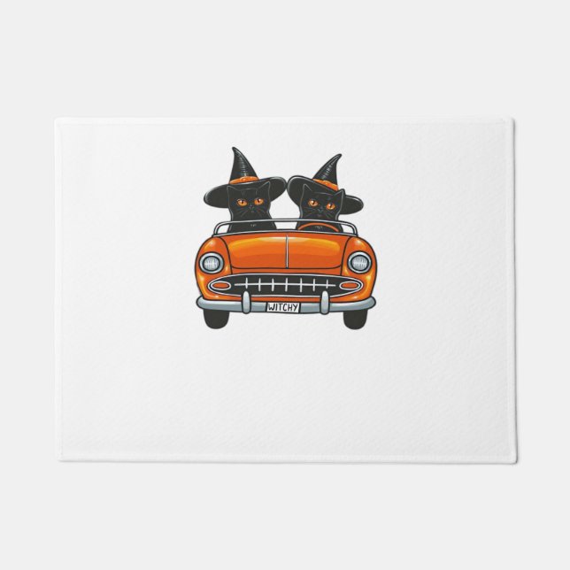 Paillasson T-shirt classique Chats de cuisine Halloween (Devant)