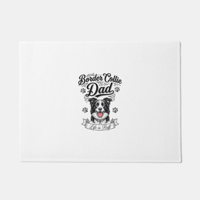 Paillasson T-shirt de chien de conception de gravure vintage  (Devant)