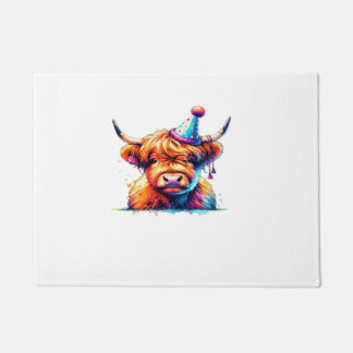 Paillasson T-shirt Essential de la vache de Noël de l'Ouest