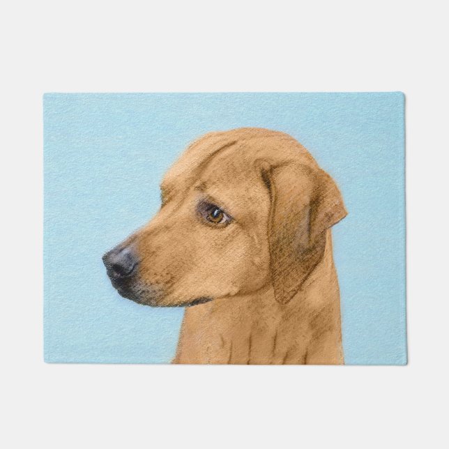 Paillasson Tableau Rhodesian Ridgeback - Art Chien original (Devant)