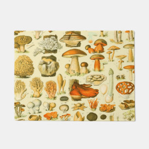 Paillasson Tabouret de toilette Vintage de champignons Illust