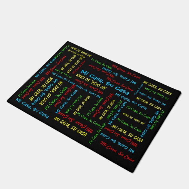 Paillasson "Tapis de sol de bienvenue 'Chez Vous'" (Incliné)