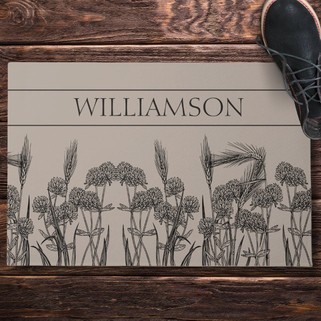 Paillasson Tapisserie de blé trèfle  (Créateur téléchargé)