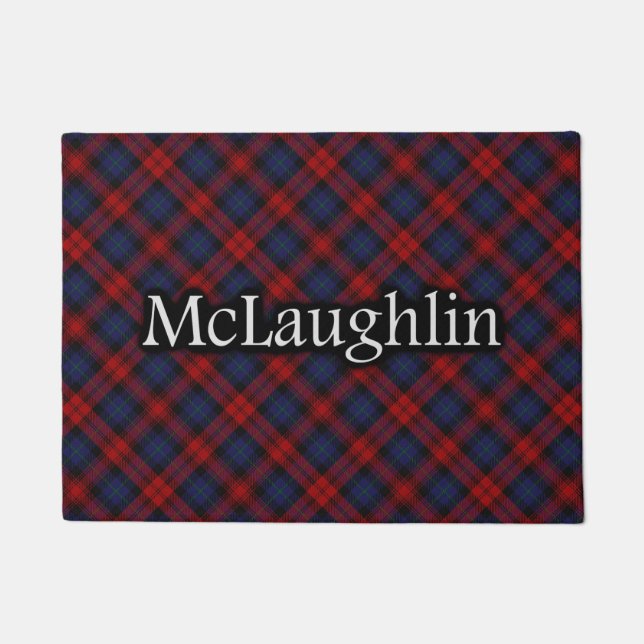 Paillasson Tartan écossais de McLaughlin MacLachlan de clan (Devant)