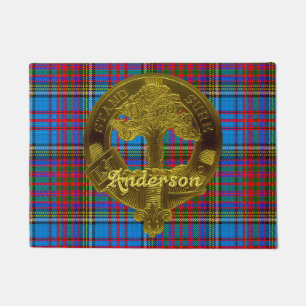 Paillasson Tartan et motif de clan d'Anderson