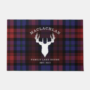 Paillasson Tartan Plaid Clan MacLachlan Family Lake House
