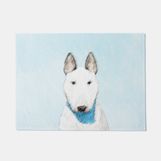 Paillasson Taureau Terrier - Cute Original Chien Art (Devant)
