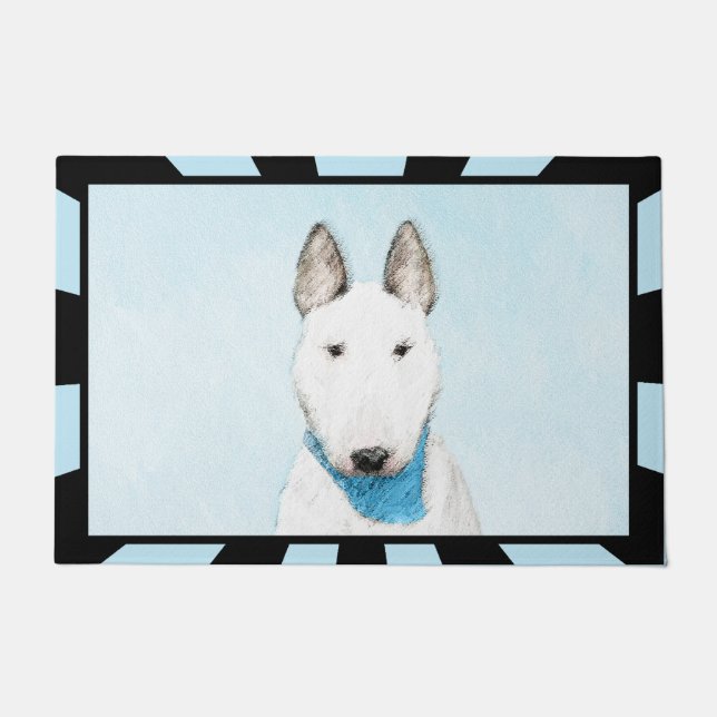 Paillasson Taureau Terrier - Cute Original Chien Art (Devant)