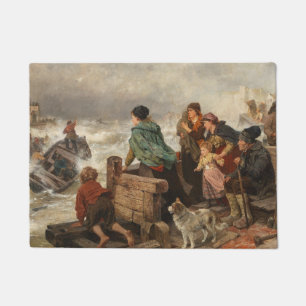 Paillasson Tempête sur la côte (par Rudolf Jordan)