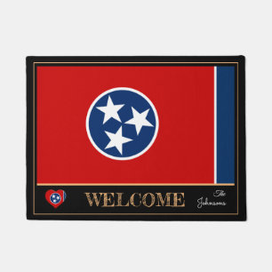 Paillasson Tennessee & Tennessee Flag house / sports USA