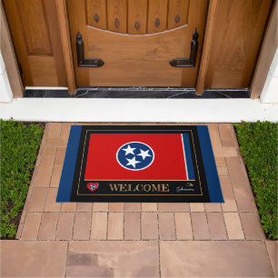 Paillasson Tennessee & Tennessee Flag house / sports USA