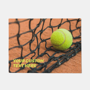 Paillasson Tennis de texte personnalisé