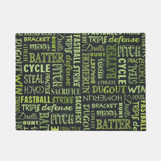 Paillasson Termes du tableau de bord du softball rapide (Devant)