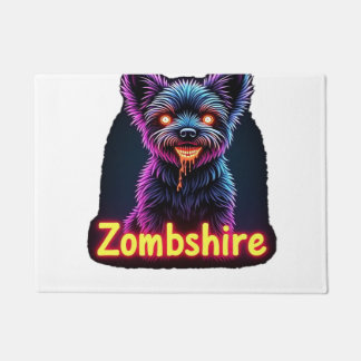 Paillasson Terrier du Yorkshire Yorkie Chien Zombie Halloween