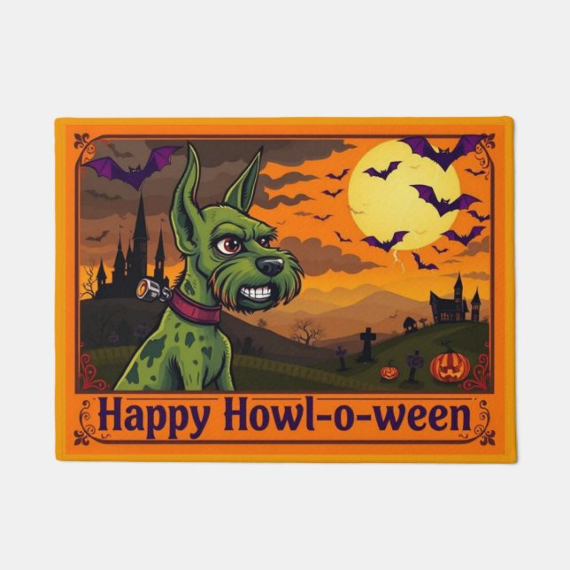 Paillasson Tervier Foxstein Joyeux Howl-o-ween (Devant)