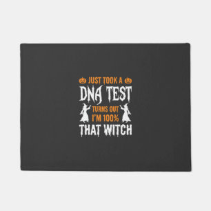 Paillasson Test ADN sorcière drôle Halloween Graphique