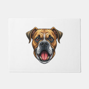 Paillasson Tête de bouledogue. Chien bouledogue