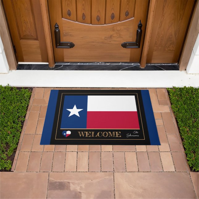 Paillasson Texas & Texas Flag house mat /sports USA (De plein air)