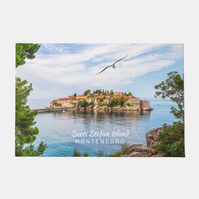 Paillasson Texte personnalisé Monténégro (Devant)