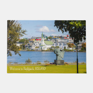 Paillasson Texte personnalisé Reykjavik, Islande