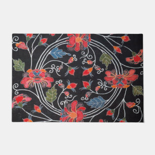 Paillasson Textile japonais kimono Vintage (Bingata)