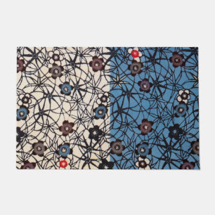 Paillasson Textile japonais Kimono vintage (Bingata)