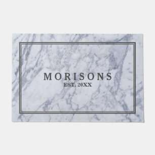 Paillasson Texture en pierre de marbre gris