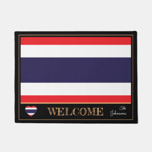 Paillasson Thaïlande et Thaïlande Flag house mats/sports We