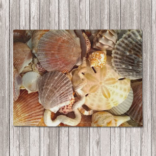 Paillasson Thème de plage du dollar de sable de coquillages