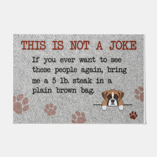 Paillasson This Is Not A Joke Doormat, Dog